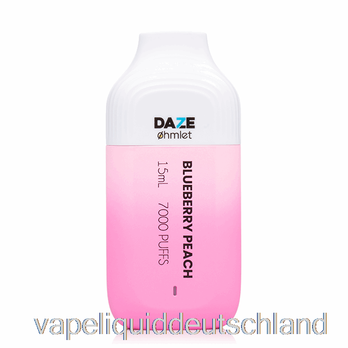 7 Daze Ohmlet 7000 0 % Nikotinfreies Einweg-Vape-Liquid Mit Heidelbeer-Pfirsich